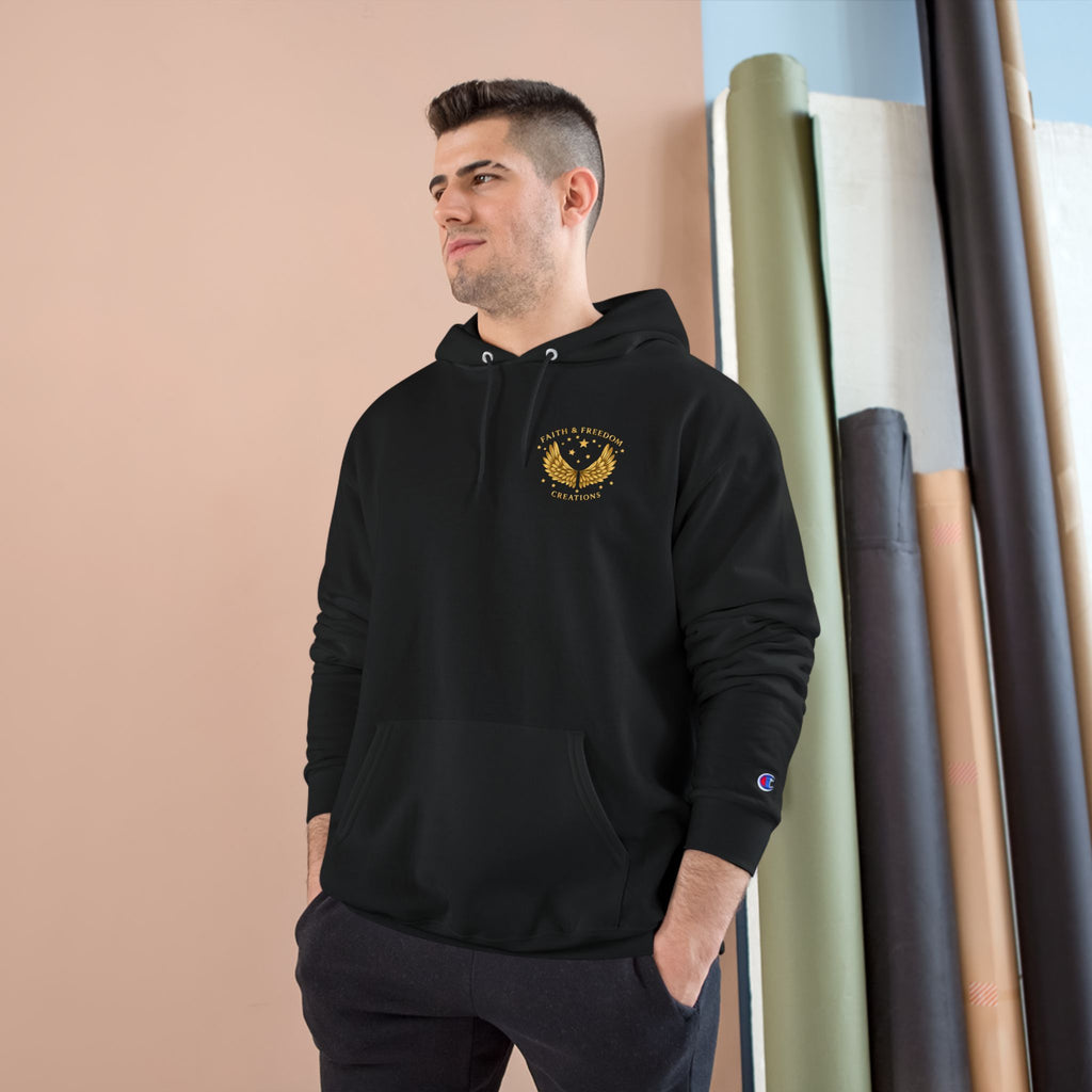 Abraham – Champion Hoodie | “I Trusted the Promise” Vintage Graphic – Five-Star Faith Series