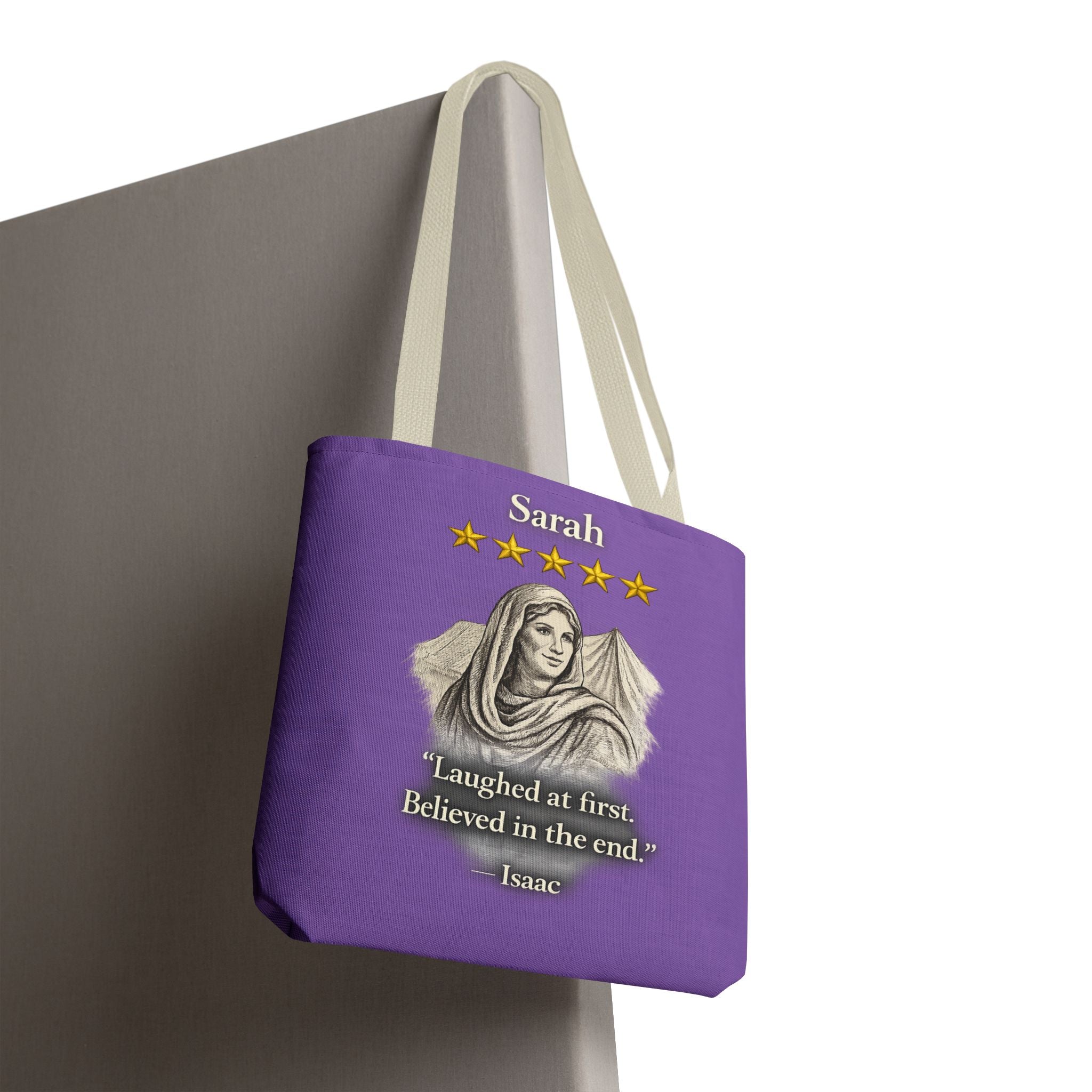 Sarah – Personalized Tote Bag | “Laughed at First. Believed in the End.” Review – Five-Star Faith Series
