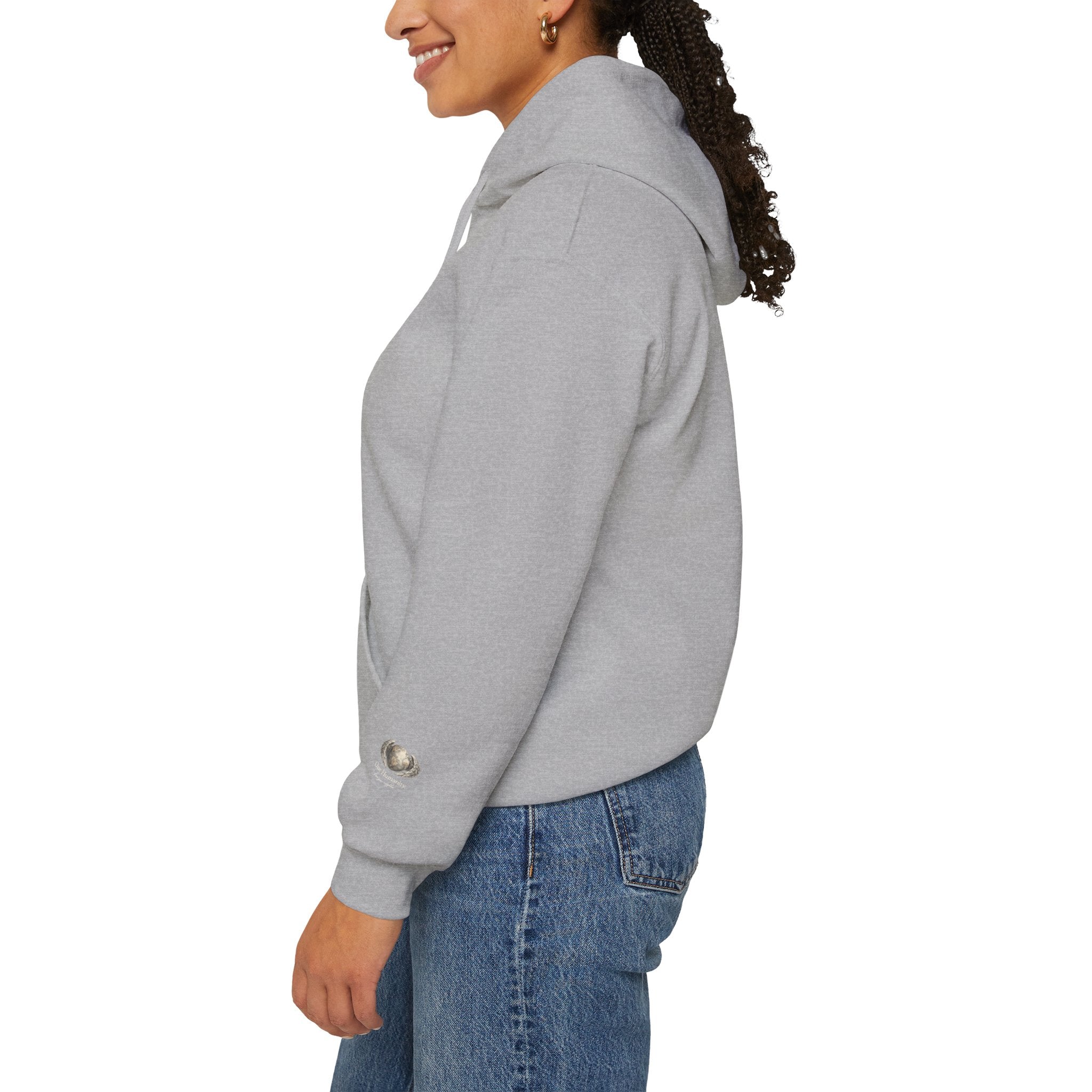 “Love People Anyway” Hoodie – Inspirational Script Graphic Sweatshirt | Compassion Message Pullover