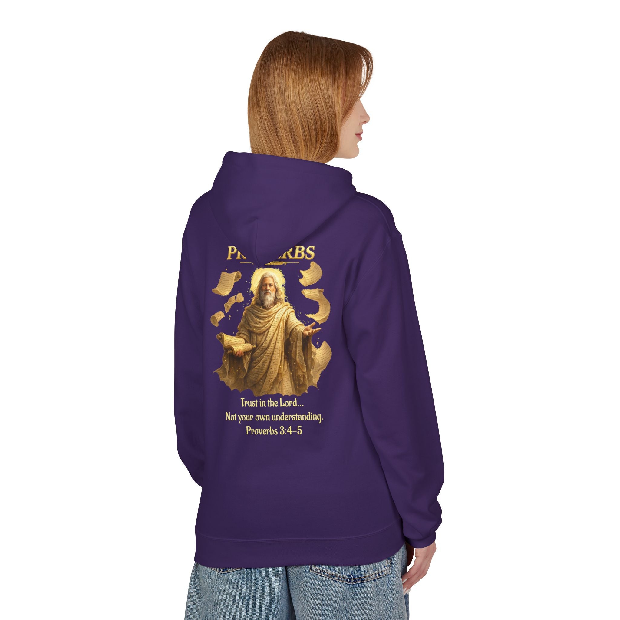 Proverbs “Trust in the Lord” Hoodie – Christian Scripture Pullover | Proverbs 3:5 Faith Sweatshirt