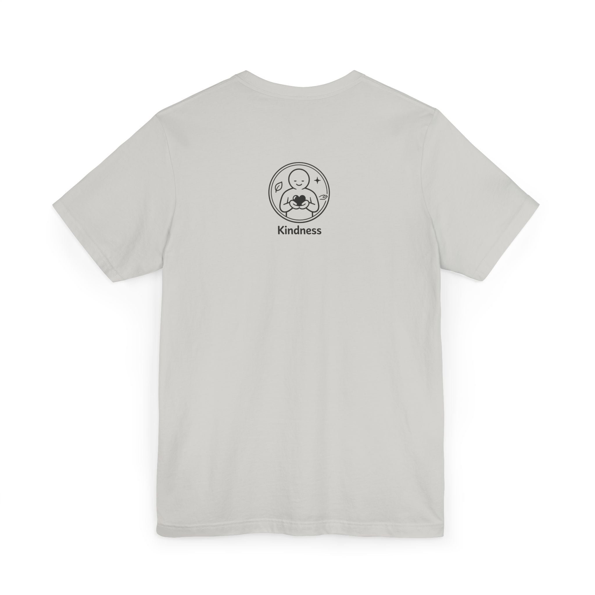 Kindness Minimalist T-Shirt | Inspirational Heart Emblem Tee | Soft Everyday Graphic Shirt