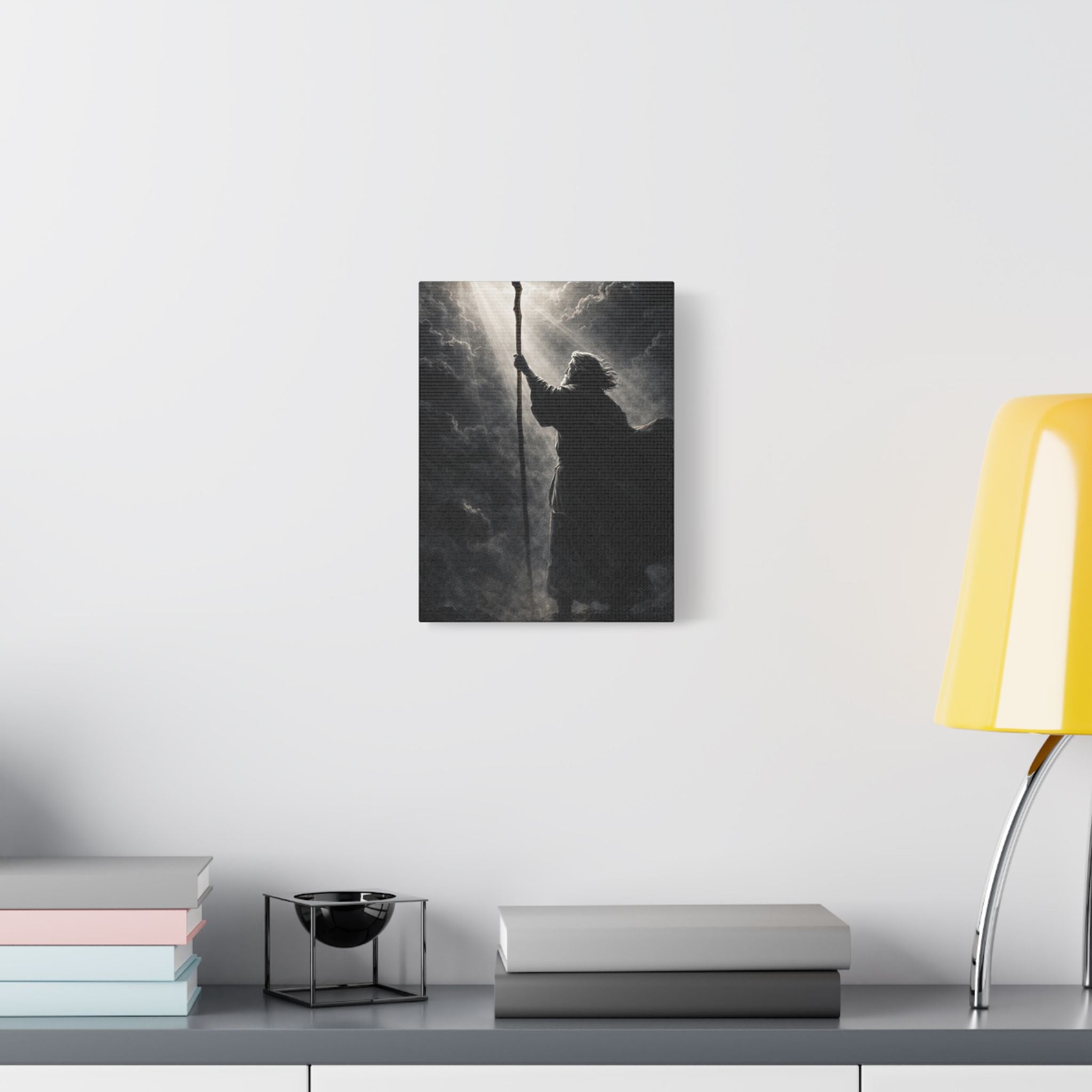 Moses Canvas — Monochrome Biblical Wall Art