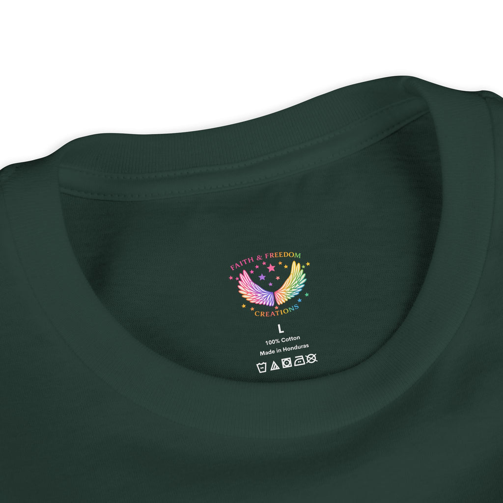Youth Jesus Floral Script T-Shirt – Butterfly Christian Kids Tee | Faith Youth Shirt