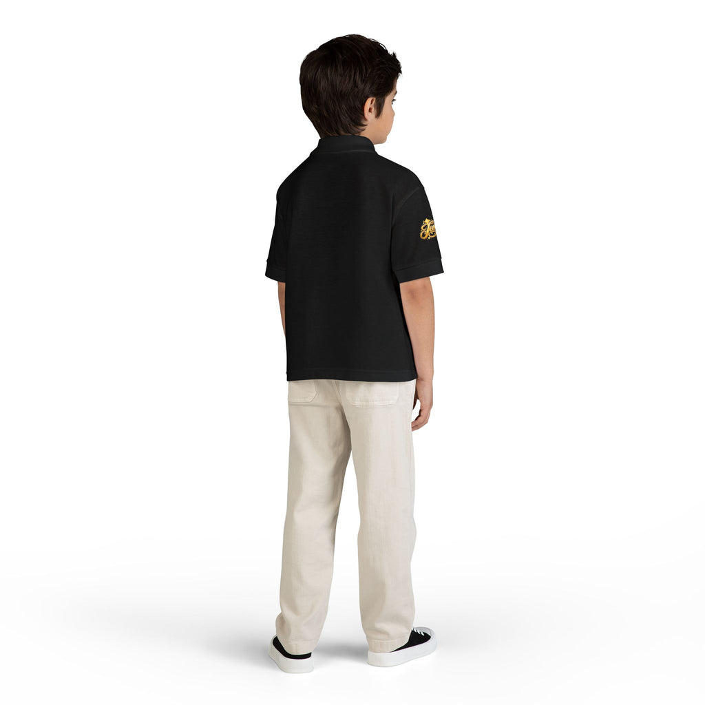 Kids Jesus Gold Nugget Polo – Youth Christian Faith Shirt | Church & Dress Casual Polo