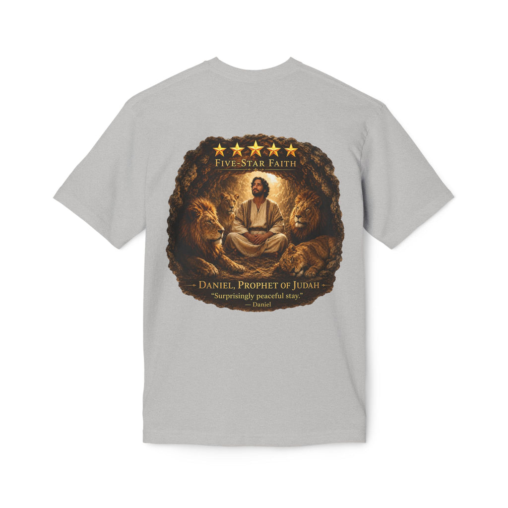 Daniel Review "Stay" Christian T-Shirt — Faith-Based Lion Design