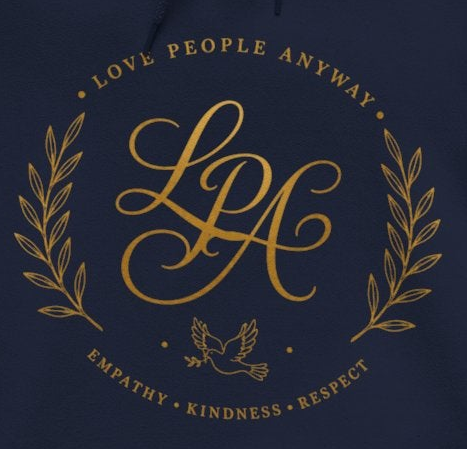 Love People Anyway Hoodie | Inspirational Christian Hooded Sweatshirt | Faith Freedom Creations