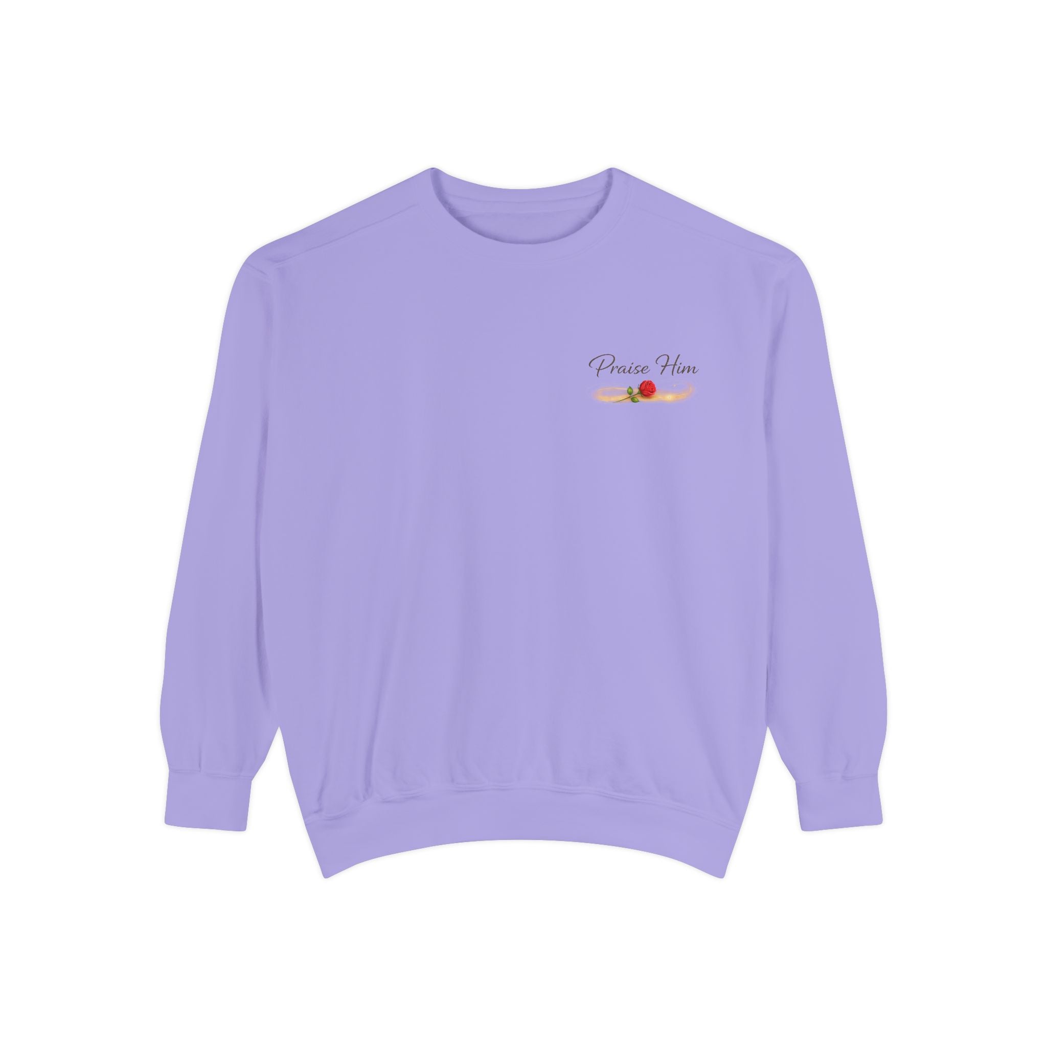 Psalm 34:1 Crewneck Sweatshirt | Inspirational Christian Graphic Sweatshirt | Faith Apparel