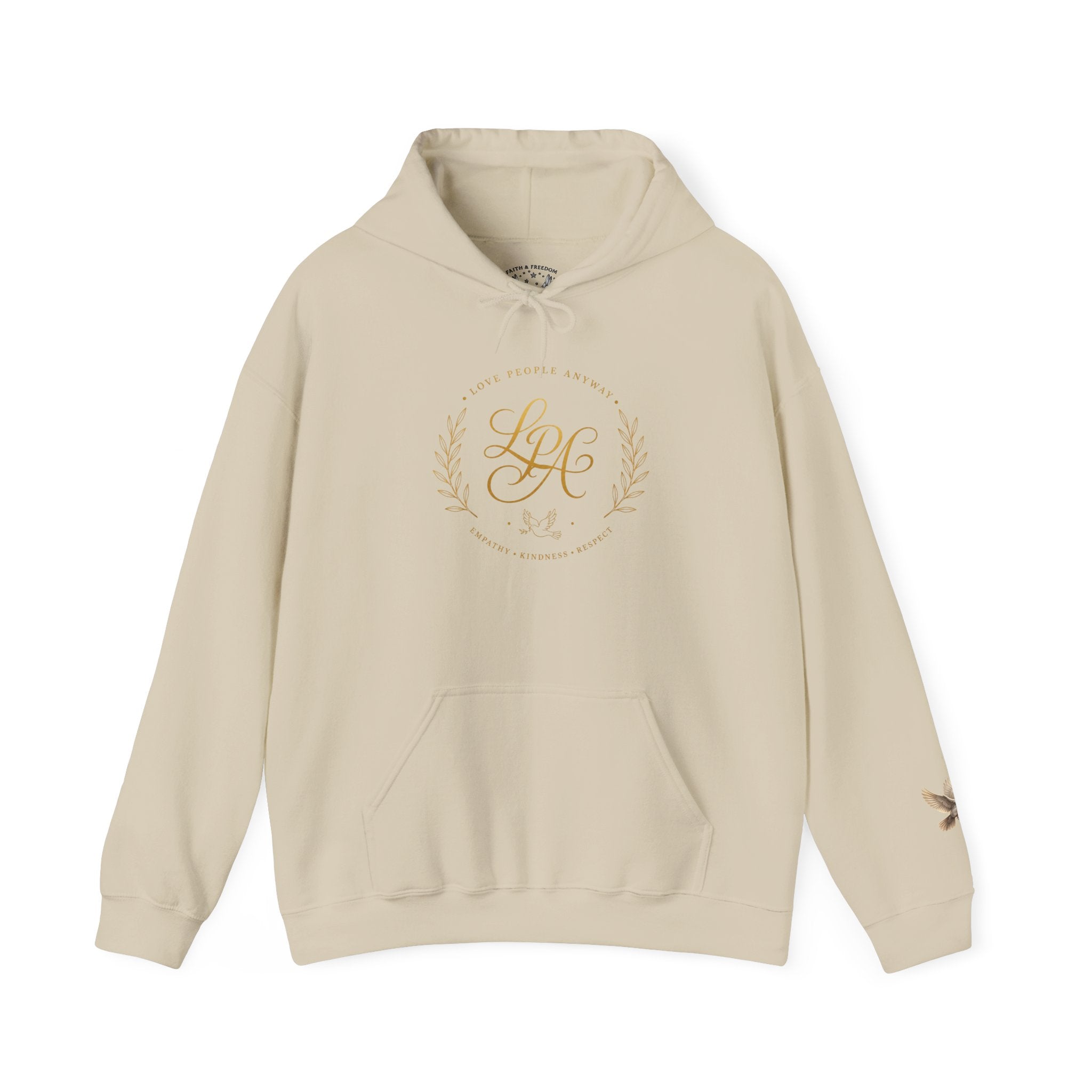 Love People Anyway Hoodie | Inspirational Christian Hooded Sweatshirt | Faith Freedom Creations