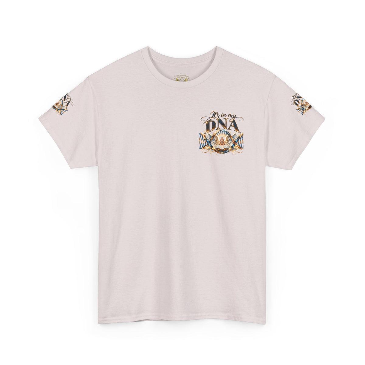 It's in My DNA Christian T-Shirt – Bible, Praying Hands & Angel Wings | Gildan Heavy Cotton Tee | Unisex