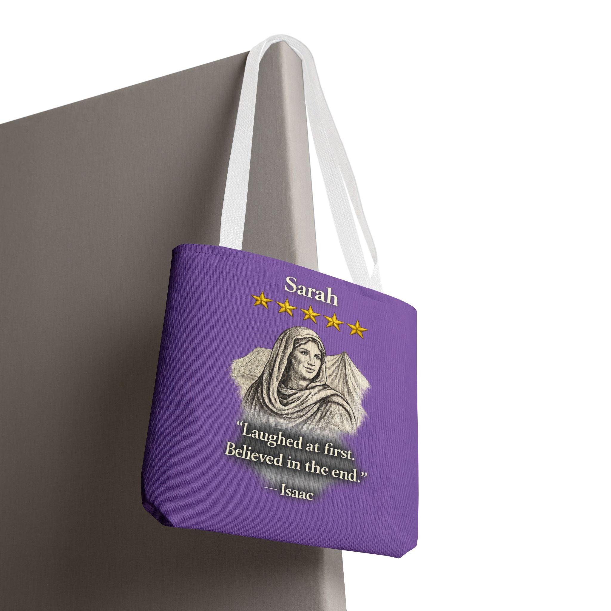 Sarah – Personalized Tote Bag | “Laughed at First. Believed in the End.” Review – Five-Star Faith Series