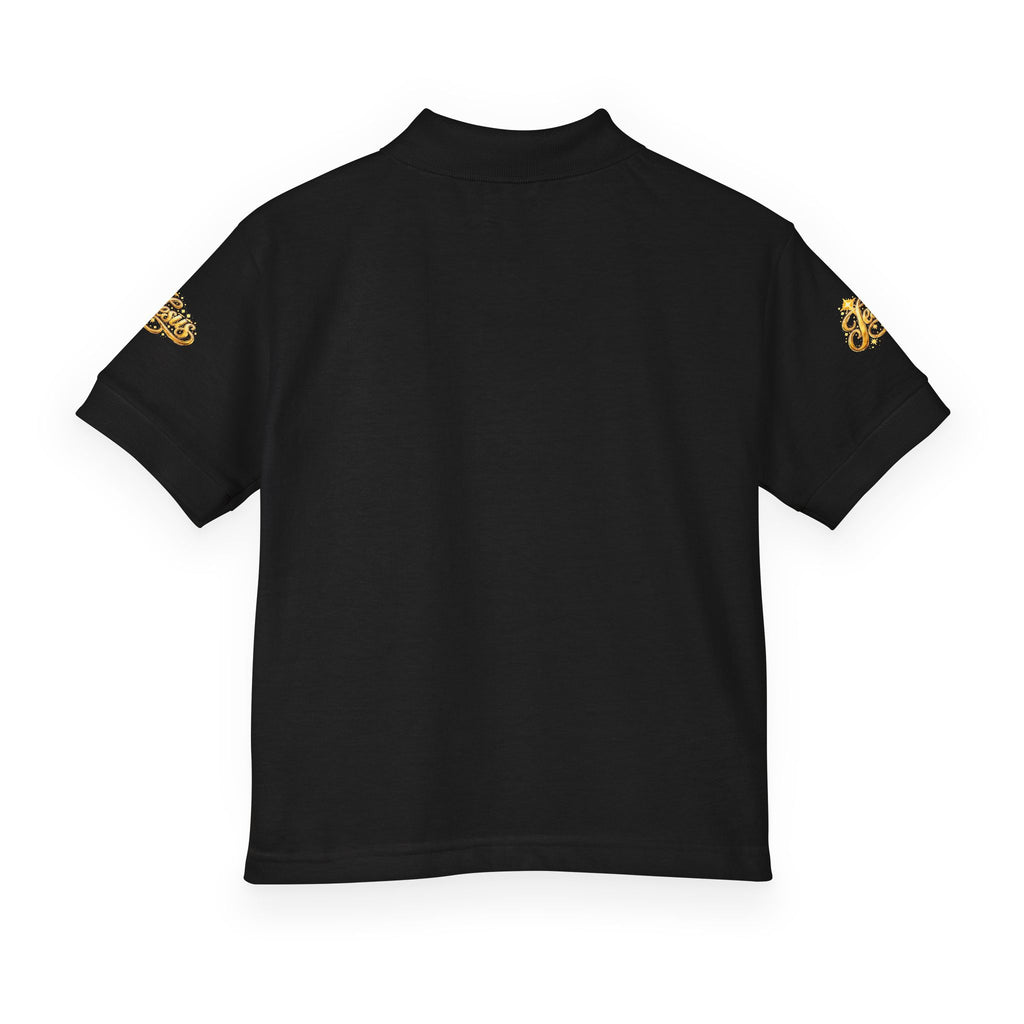 Kids Jesus Gold Nugget Polo – Youth Christian Faith Shirt | Church & Dress Casual Polo