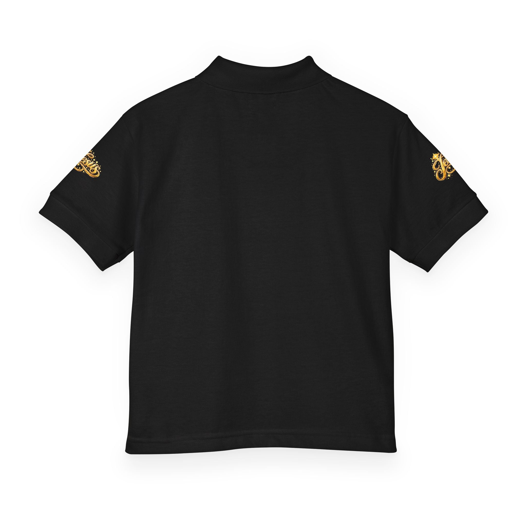 Kids Jesus Gold Nugget Polo – Youth Christian Faith Shirt | Church & Dress Casual Polo