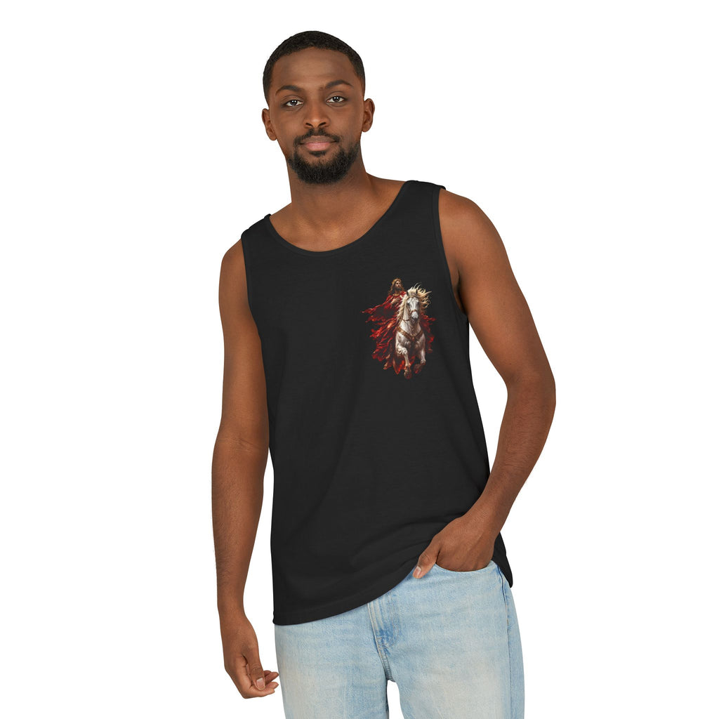 Jesus Second Coming Tank Top | Jesus on White Horse Christian Tank | Inspirational Faith Apparel