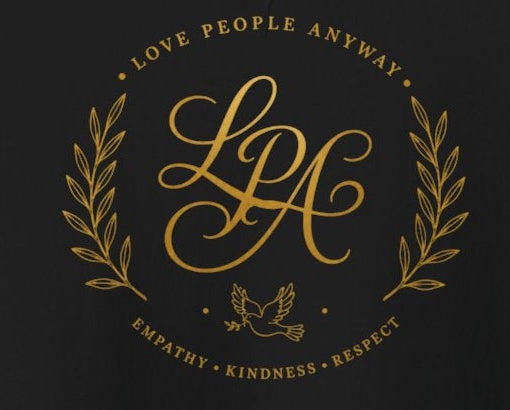 Love People Anyway Hoodie | Inspirational Christian Hooded Sweatshirt | Faith Freedom Creations