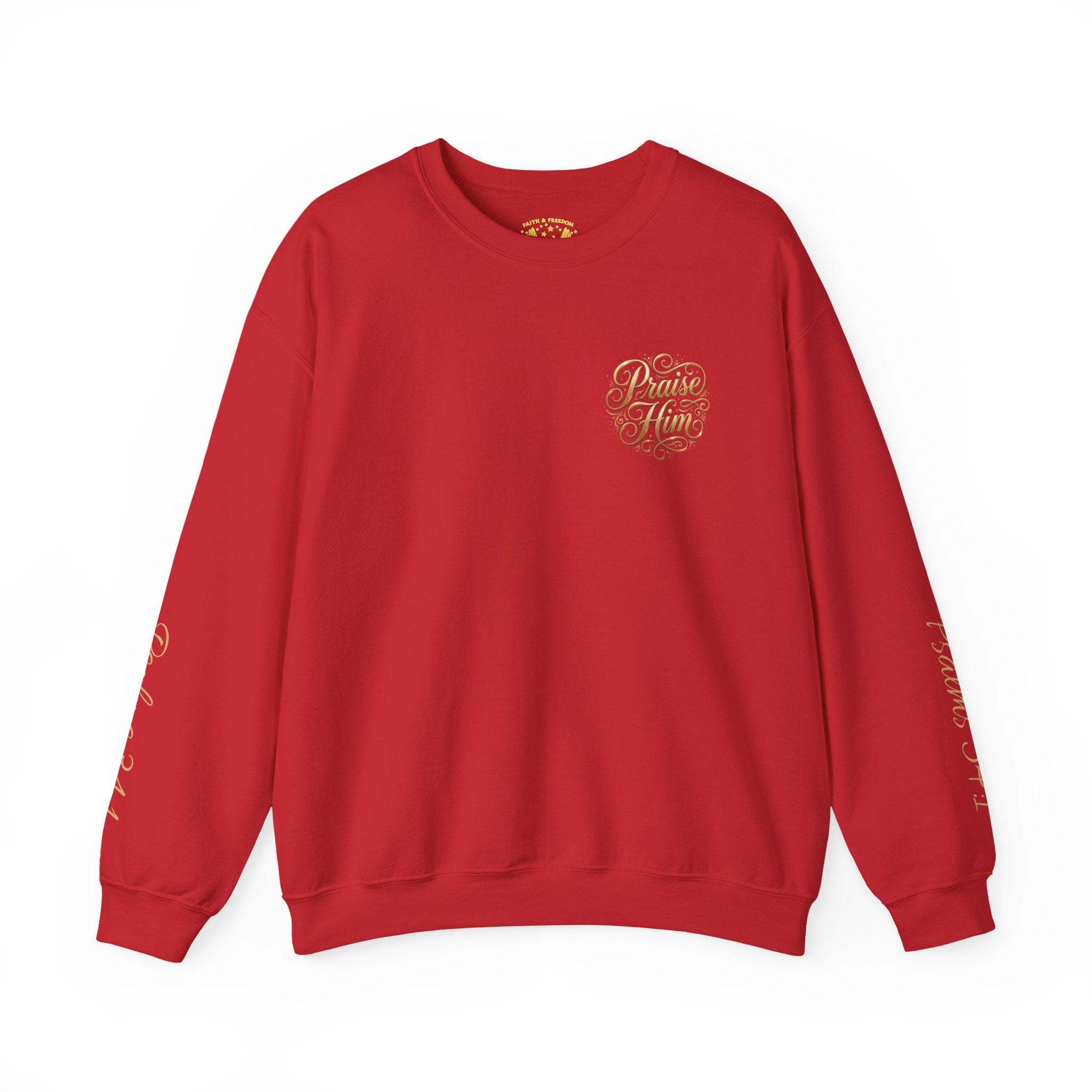 Praise Psalm 150 Sweatshirt | Christian Faith Crewneck Pullover | Inspirational Worship Apparel