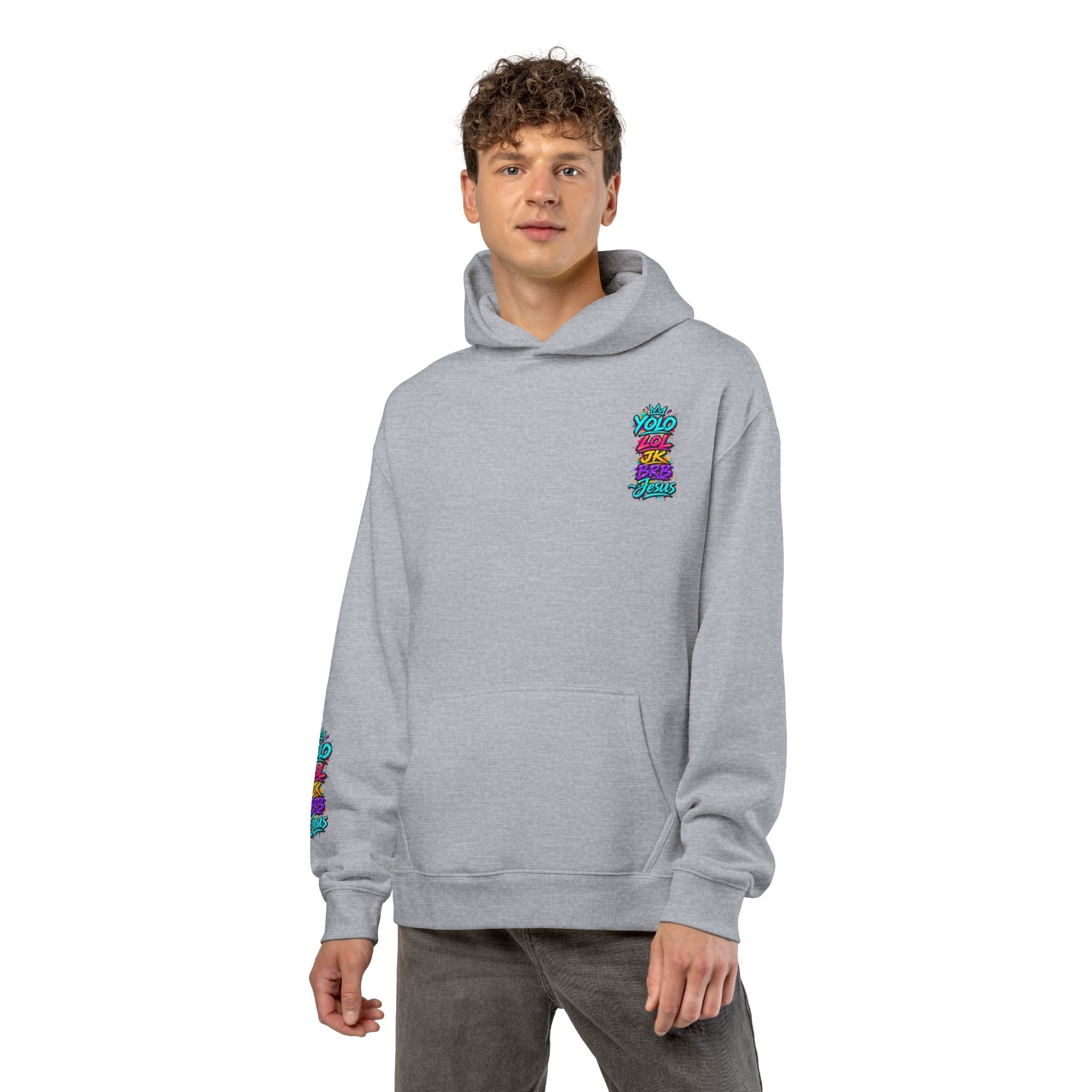 YOLO LOL JK BRB ~Jesus Hoodie | Neon Christian Streetwear Pullover