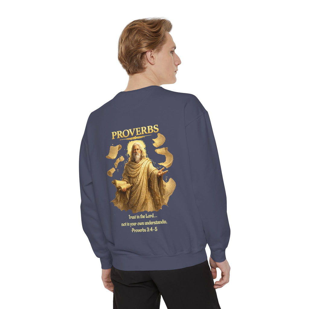 Proverbs Scripture Sweatshirt | Biblical Quote Christian Pullover | Inspirational Faith Crewneck