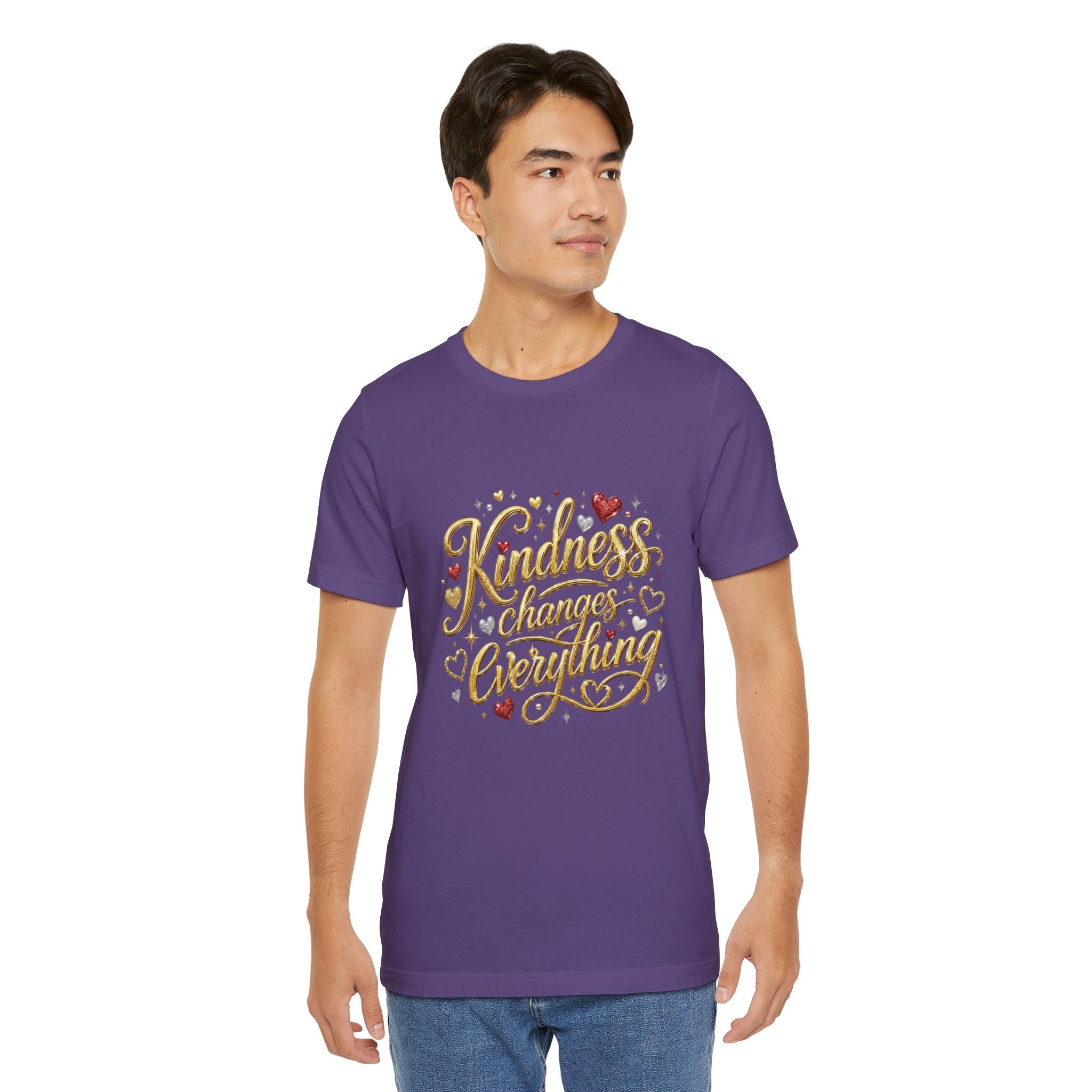 Kindness Changes Everything T-Shirt | Inspirational Script Graphic Tee | Soft Everyday Kindness Shirt