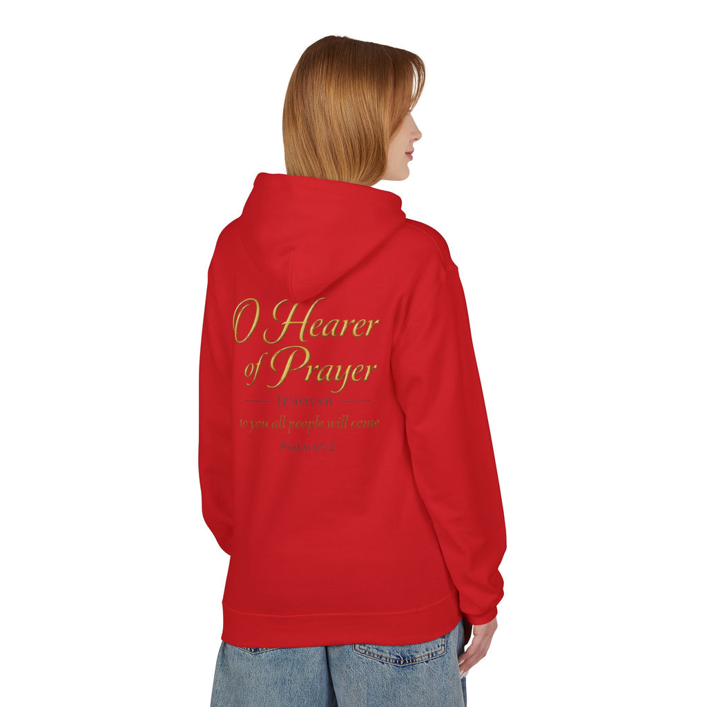 Prayer Hoodie – “O Hearer of Prayer” Psalm 65:2 Christian Pullover | Faith & Freedom Creations