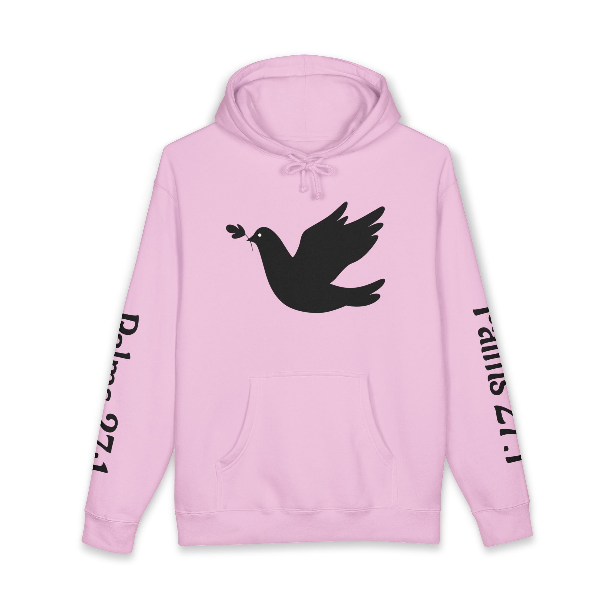 Psalm 27:1 Dove Hoodie – “The Lord is My Light & Salvation” Christian Sweatshirt | Faith Scripture Hoodie