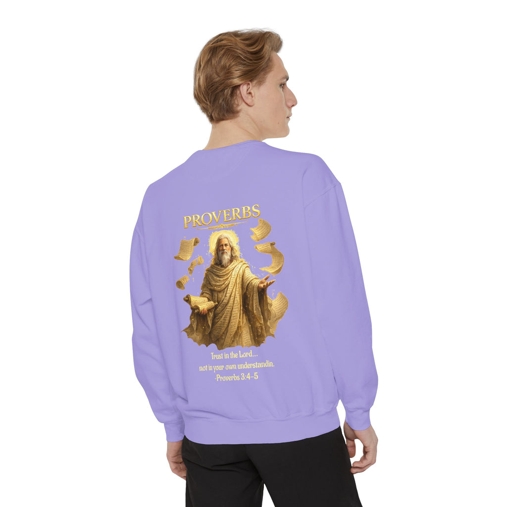 Proverbs Scripture Sweatshirt | Biblical Quote Christian Pullover | Inspirational Faith Crewneck