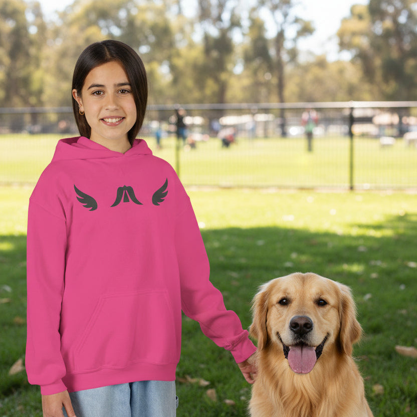 Youth “The Lord is My Light & Salvation” Hoodie – Psalm 27 Christian Kids Sweatshirt