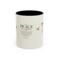 Peace Is Coming Accent Coffee Mug | Isaiah 65:21-25 Christian Mug | Inspirational Faith Gift