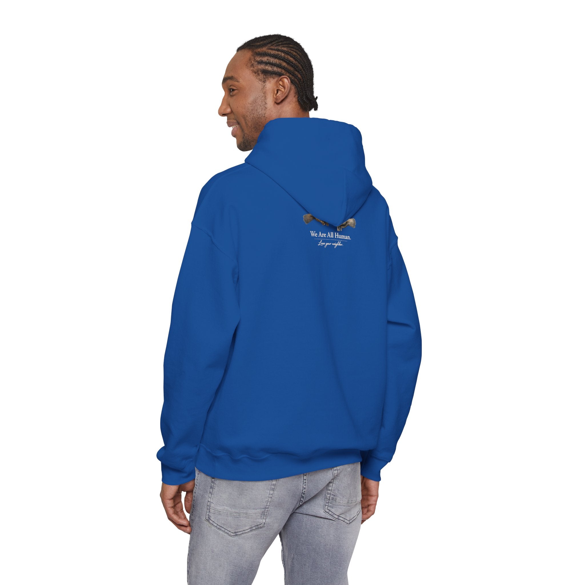 “Love People Anyway” Hoodie – Inspirational Script Graphic Sweatshirt | Compassion Message Pullover