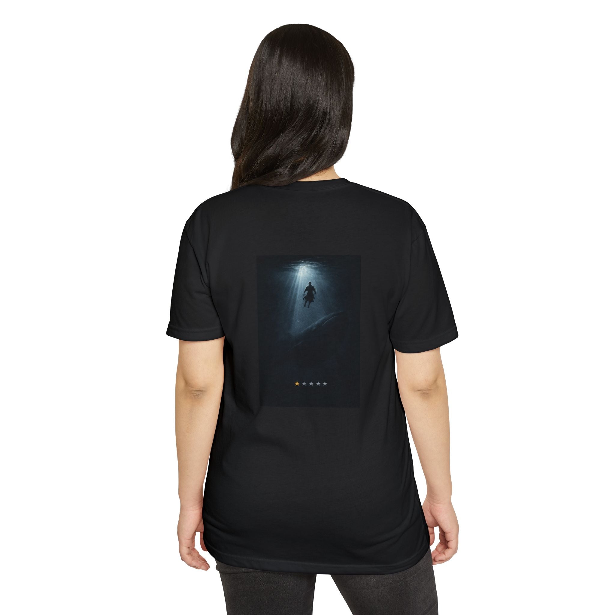 Jonah – Back Print T-Shirt | Atmospheric Deep Sea Graphic – Five-Star Faith Series