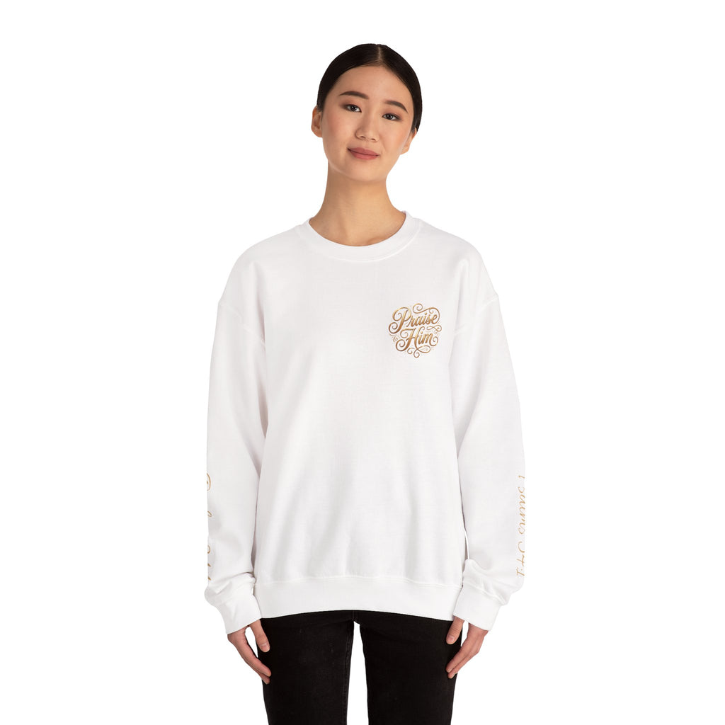 Praise Psalm 150 Sweatshirt | Christian Faith Crewneck Pullover | Inspirational Worship Apparel