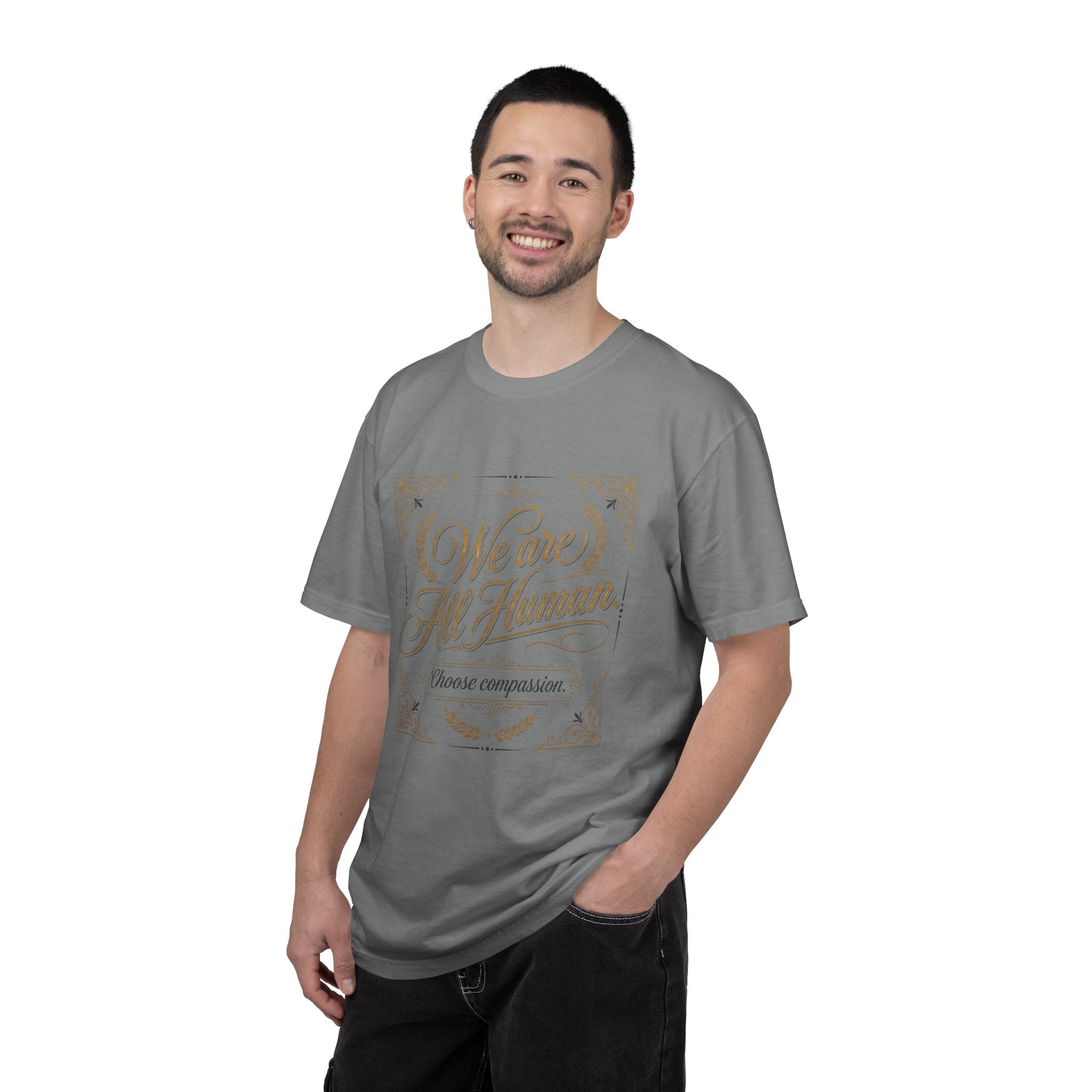 We Are All Human T-Shirt – “Choose Compassion” Inspirational Graphic Tee
