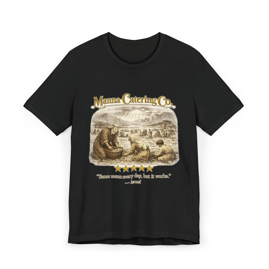 “Same Menu Every Day, But It Works” – Vintage Graphic T-Shirt| Five-Star Faith Series