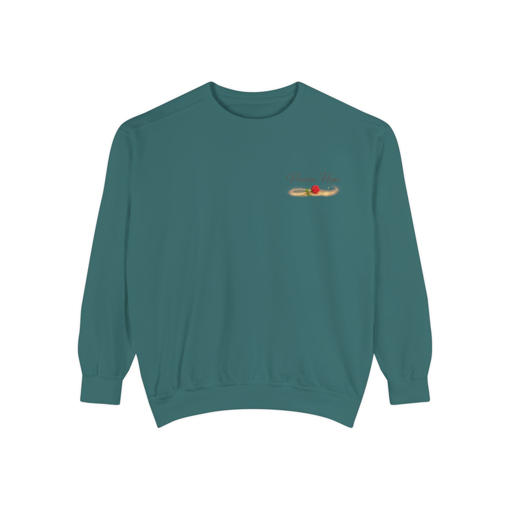 Psalm 34:1 Crewneck Sweatshirt | Inspirational Christian Graphic Sweatshirt | Faith Apparel