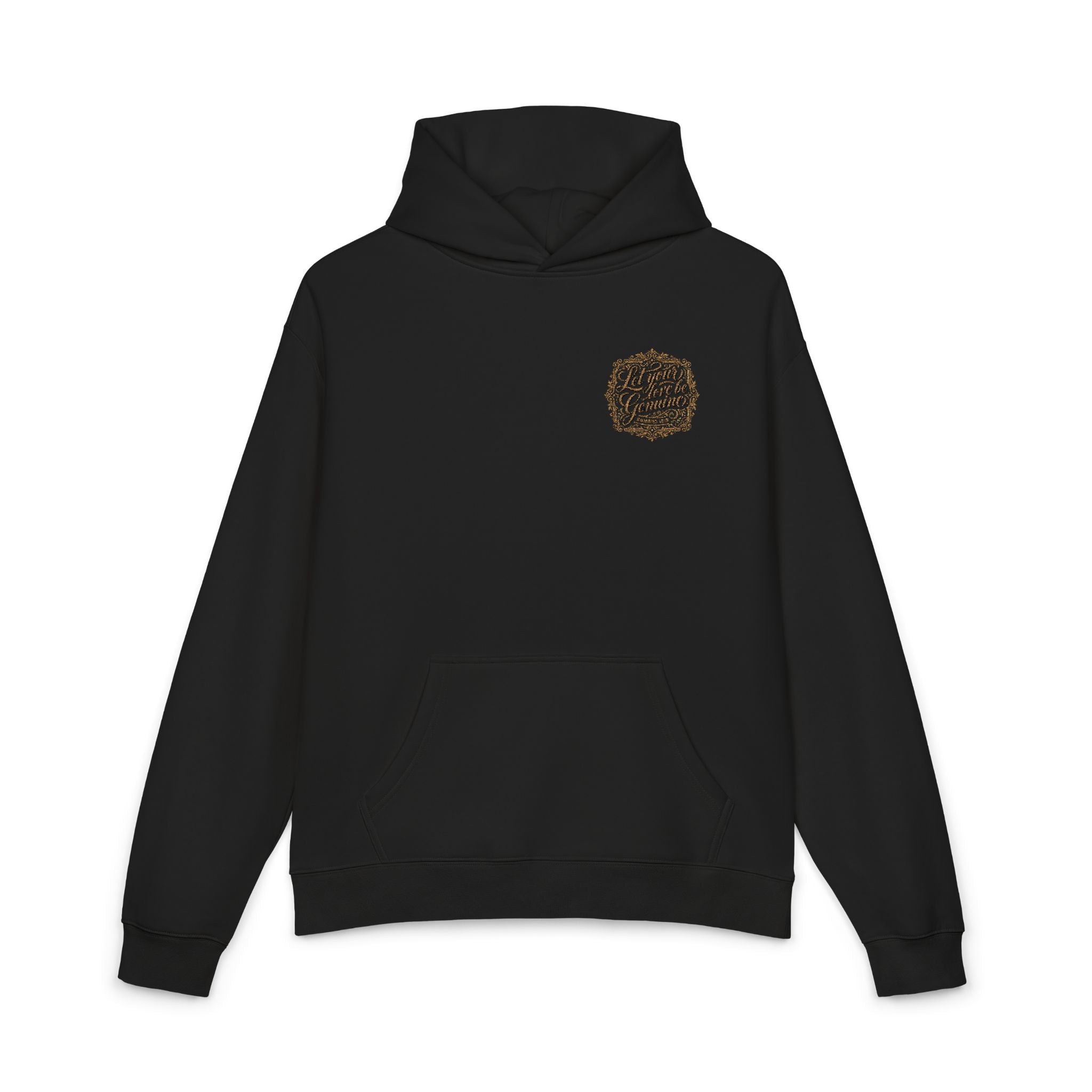 “Let Your Love Be Genuine” Hoodie – Romans 12:9 Christian Pullover | Faith & Freedom Creations
