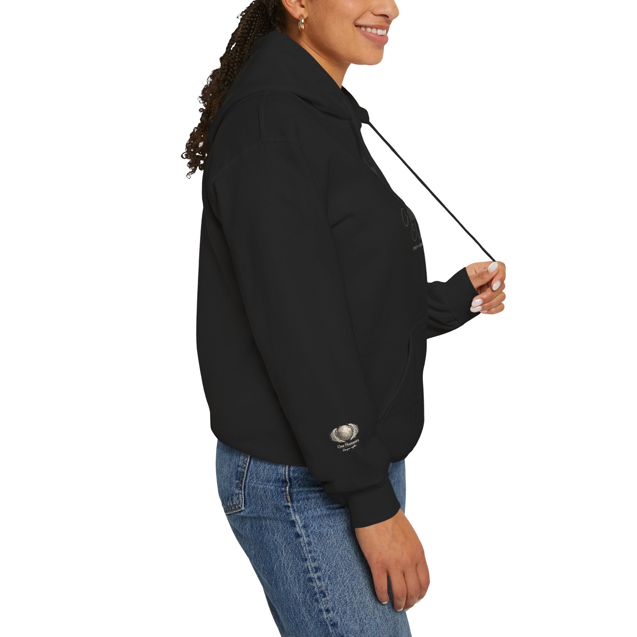 “Love People Anyway” Hoodie – Inspirational Script Graphic Sweatshirt | Compassion Message Pullover