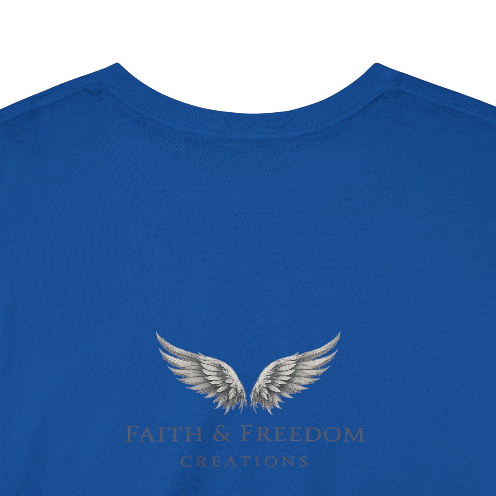 Wing Emblem T‑Shirt — Faith & Freedom Chest Logo