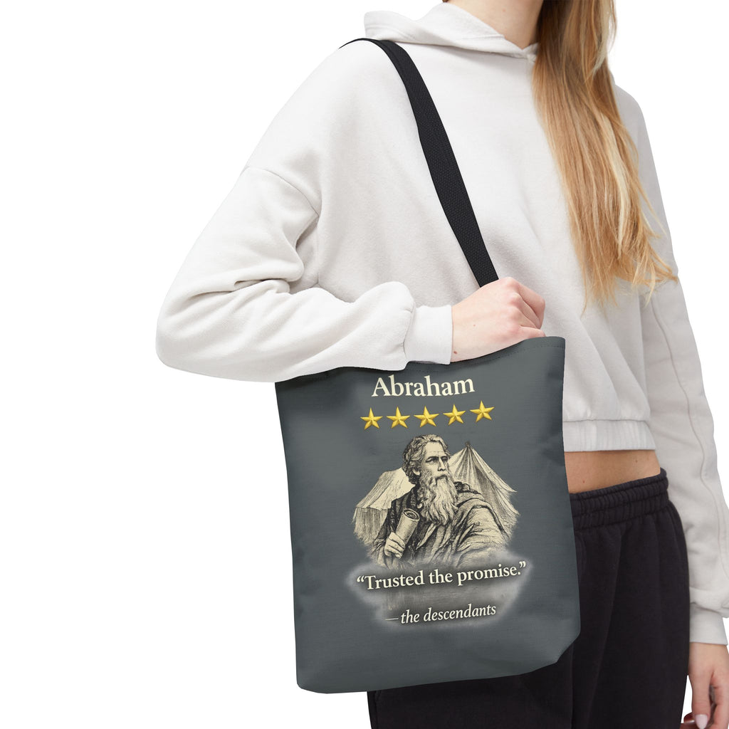 Abraham – Tote Bag | “Trusted the Promise” Patriarch Graphic – Five-Star Faith Series