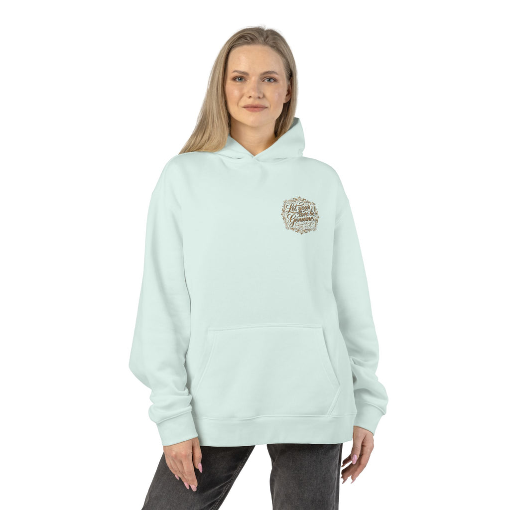 “Let Your Love Be Genuine” Hoodie – Romans 12:9 Christian Pullover | Faith & Freedom Creations