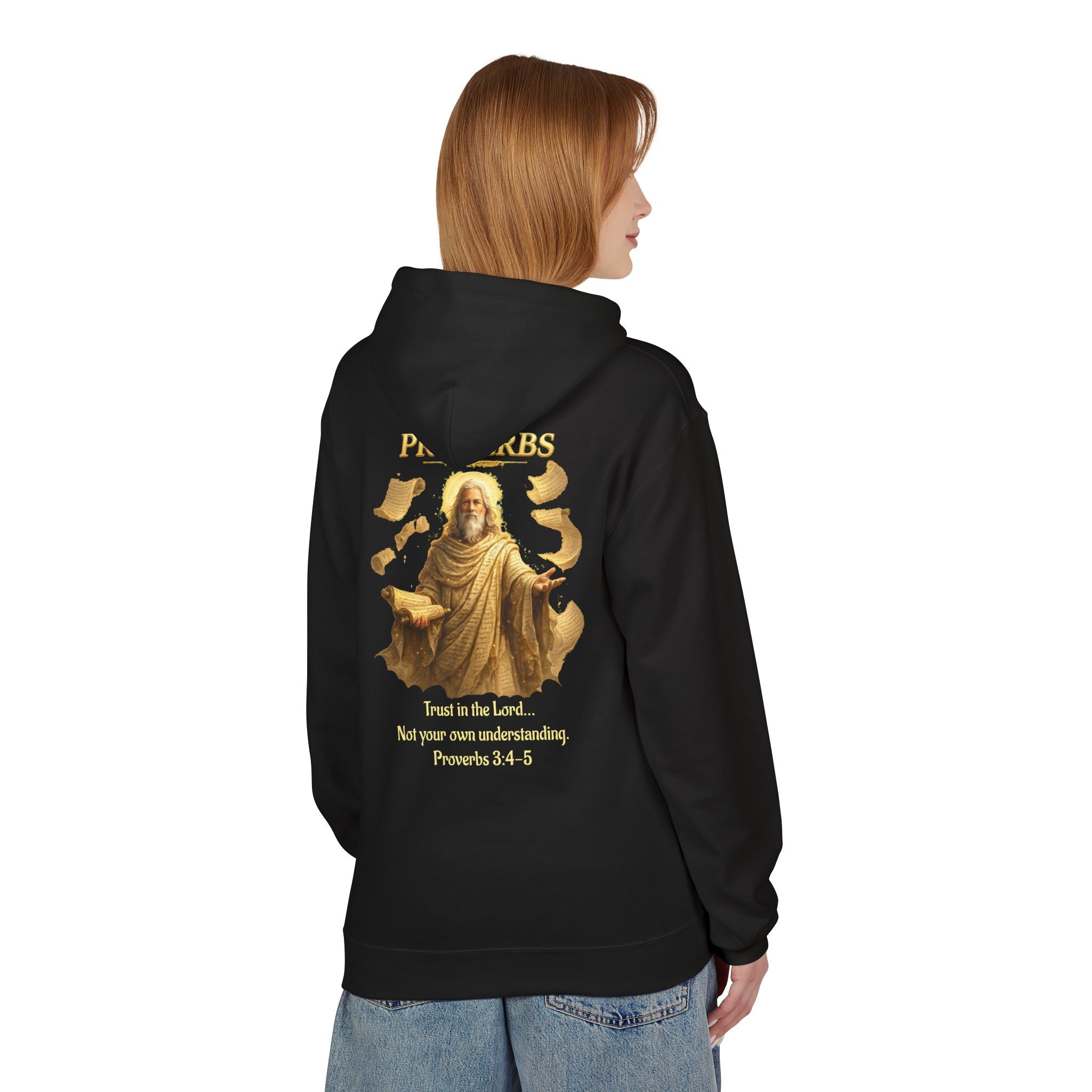 Proverbs “Trust in the Lord” Hoodie – Christian Scripture Pullover | Proverbs 3:5 Faith Sweatshirt
