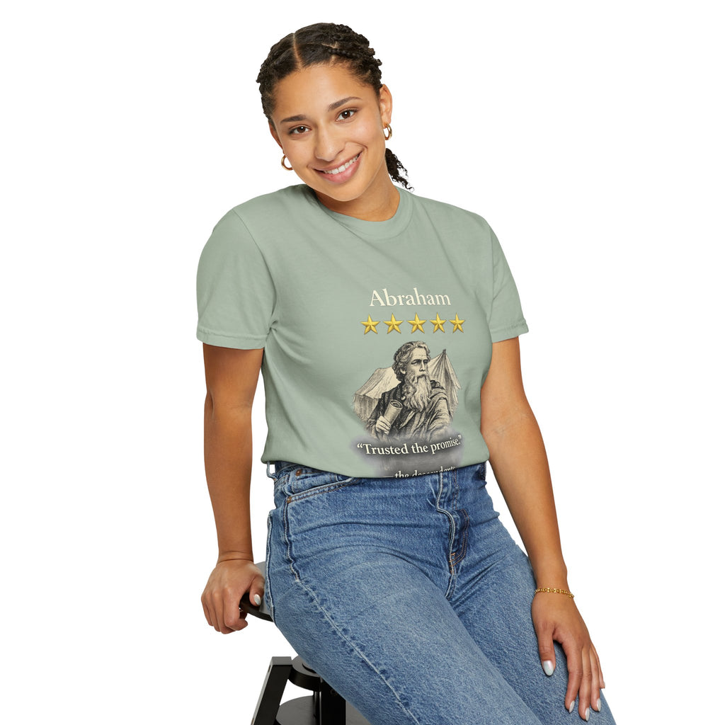 Abraham – Vintage T-Shirt | “I Trusted the Promise” Graphic – Five-Star Faith Series
