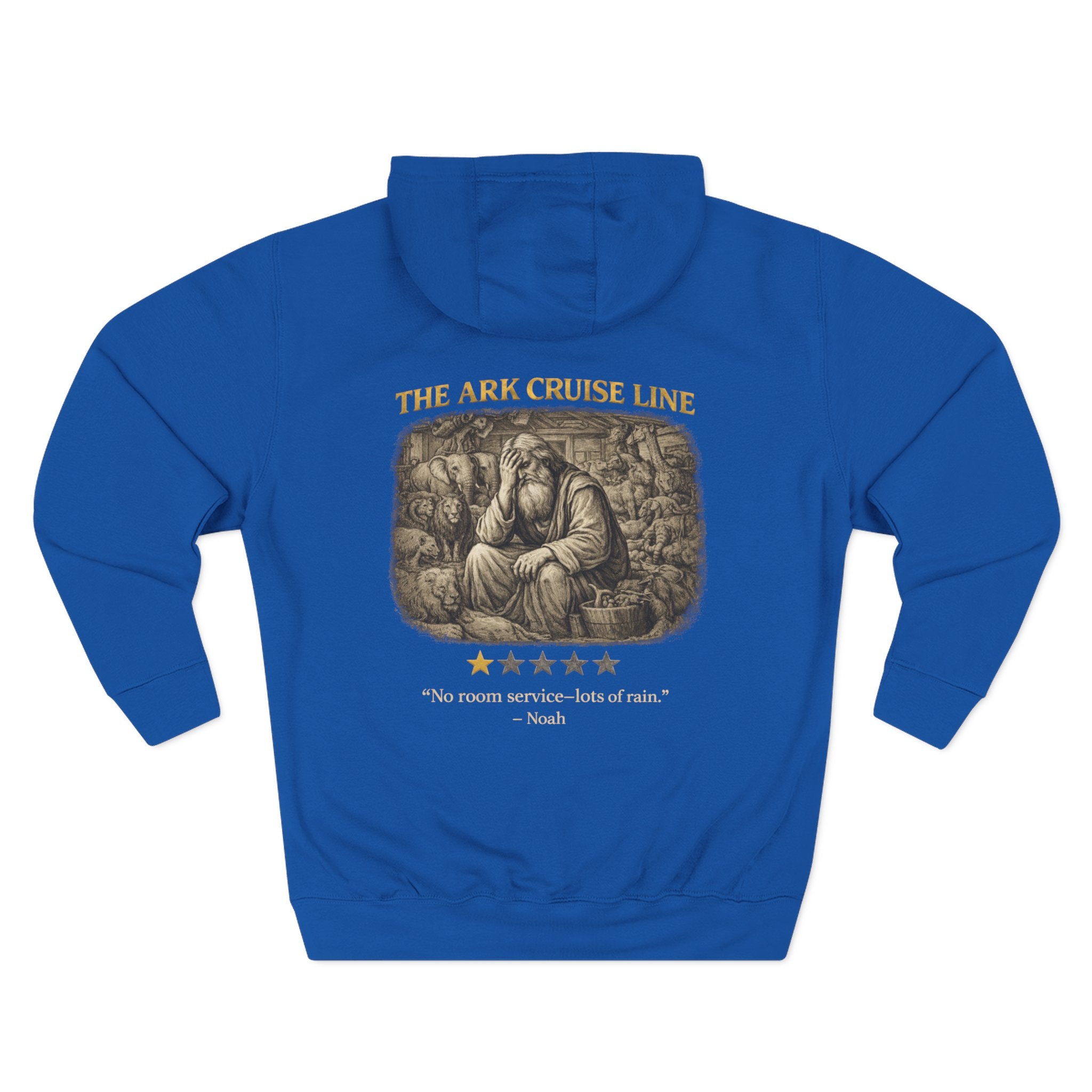 The Ark Cruise Line Vintage Noah Hoodie — Three-Panel Fleece