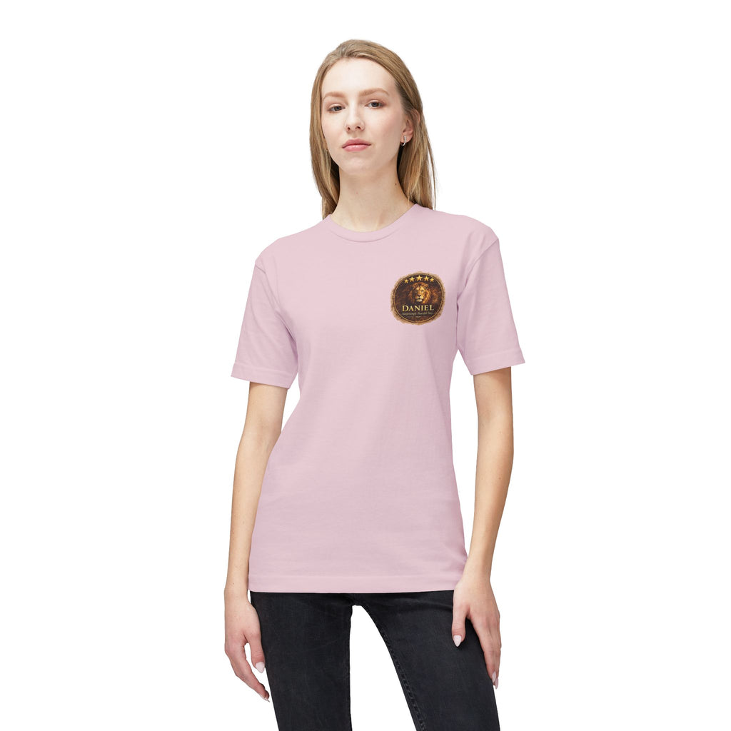 Daniel Review "Stay" Christian T-Shirt — Faith-Based Lion Design