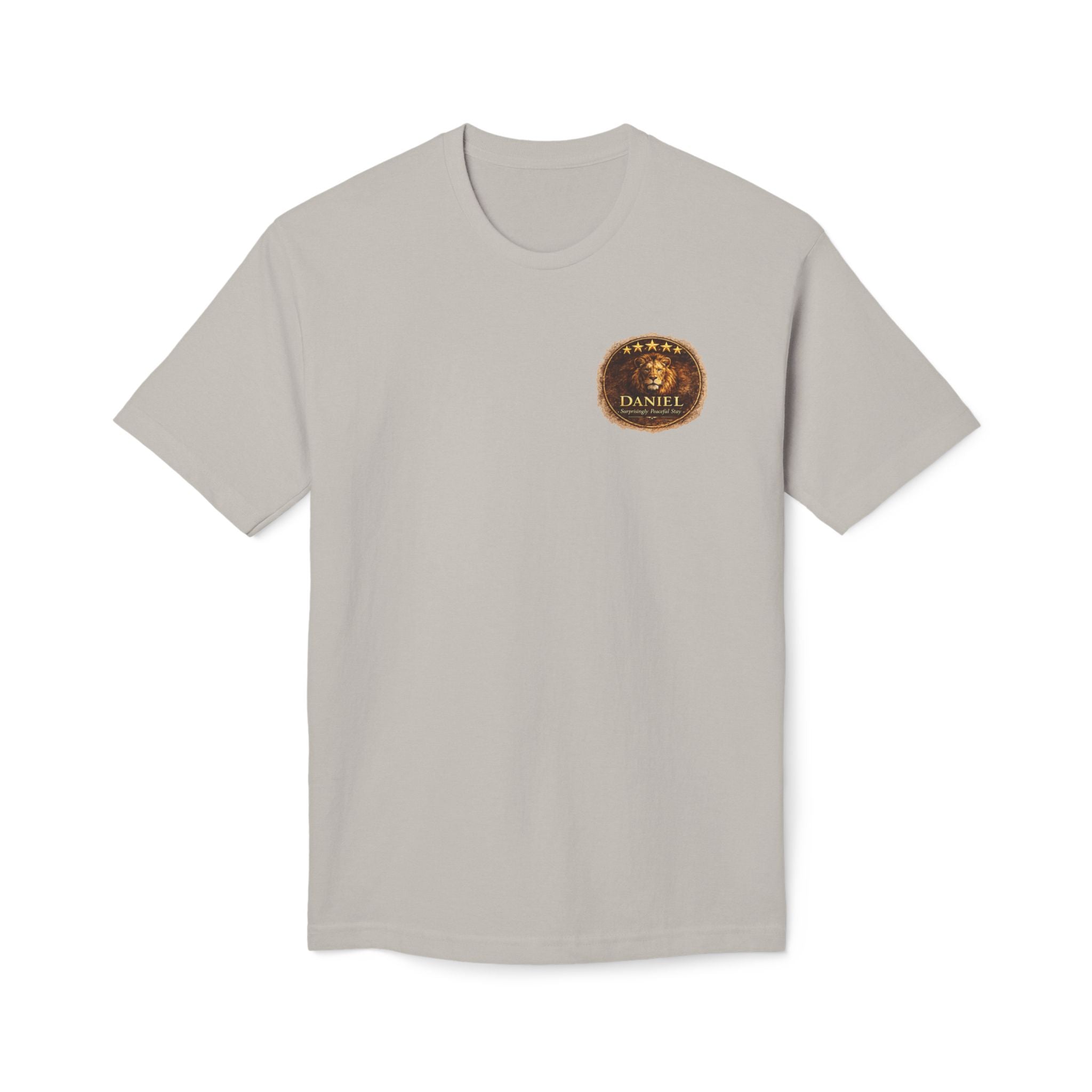 Daniel Review "Stay" Christian T-Shirt — Faith-Based Lion Design