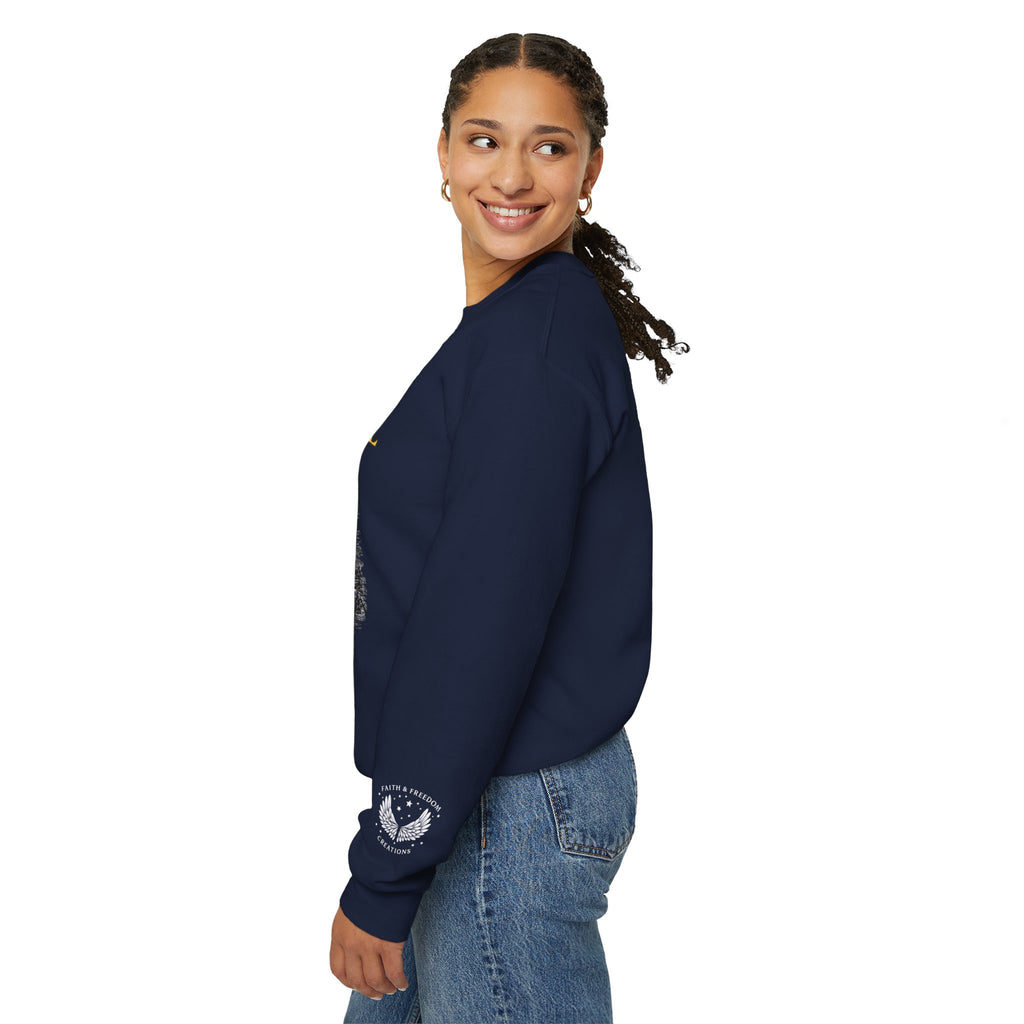 Tower of Babel – Crewneck Sweatshirt | “Review” Vintage Graphic – Five-Star Faith Series