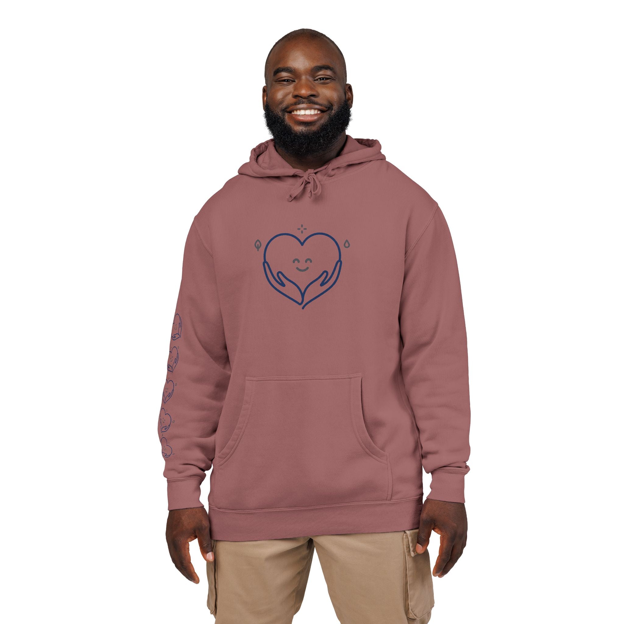 Kindness Changes Everything Hoodie – Heart Graphic Pigment-Dyed Sweatshirt