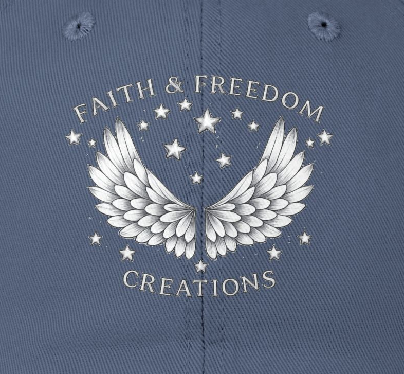 Faith & Freedom – Distressed Cap | Silver Wings Vintage Hat