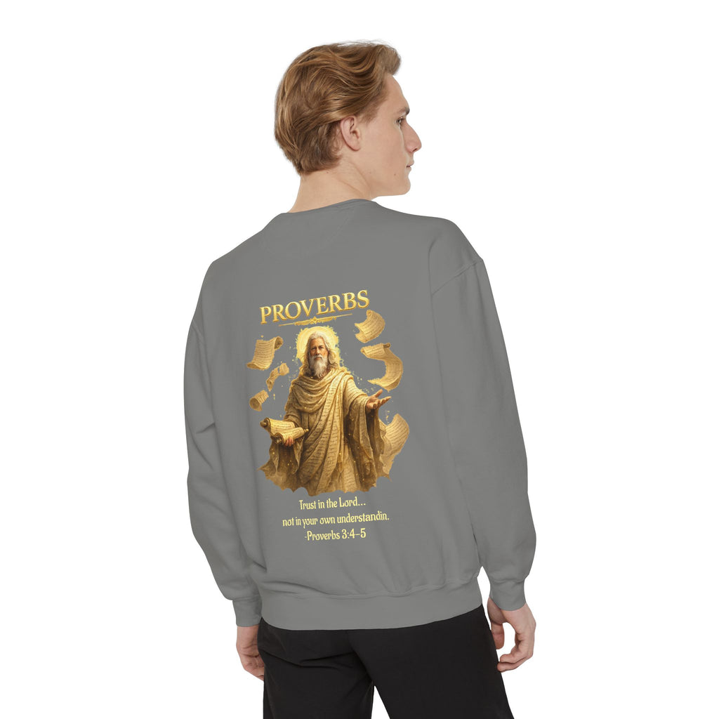Proverbs Scripture Sweatshirt | Biblical Quote Christian Pullover | Inspirational Faith Crewneck