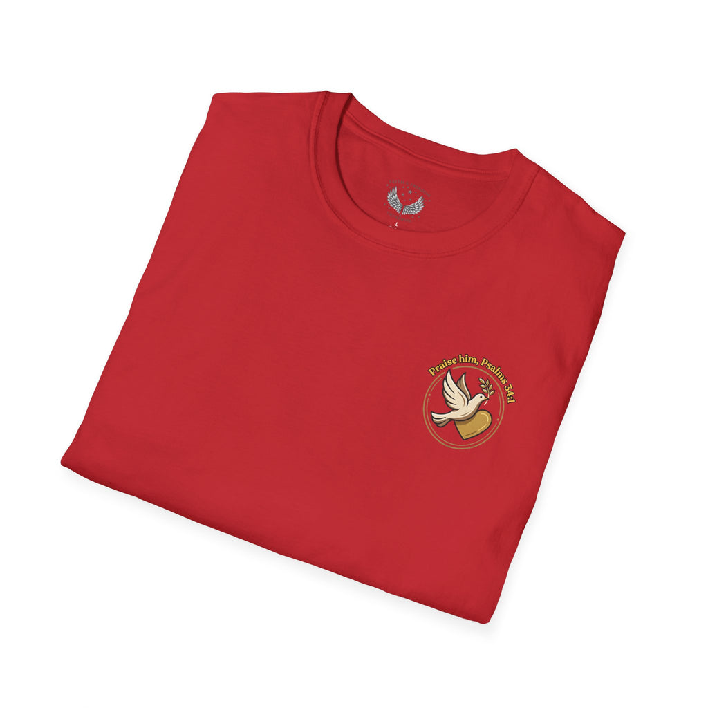 Dove of Peace Pocket T-Shirt | Pray Love Remember Christian Tee | Faith Freedom Creations