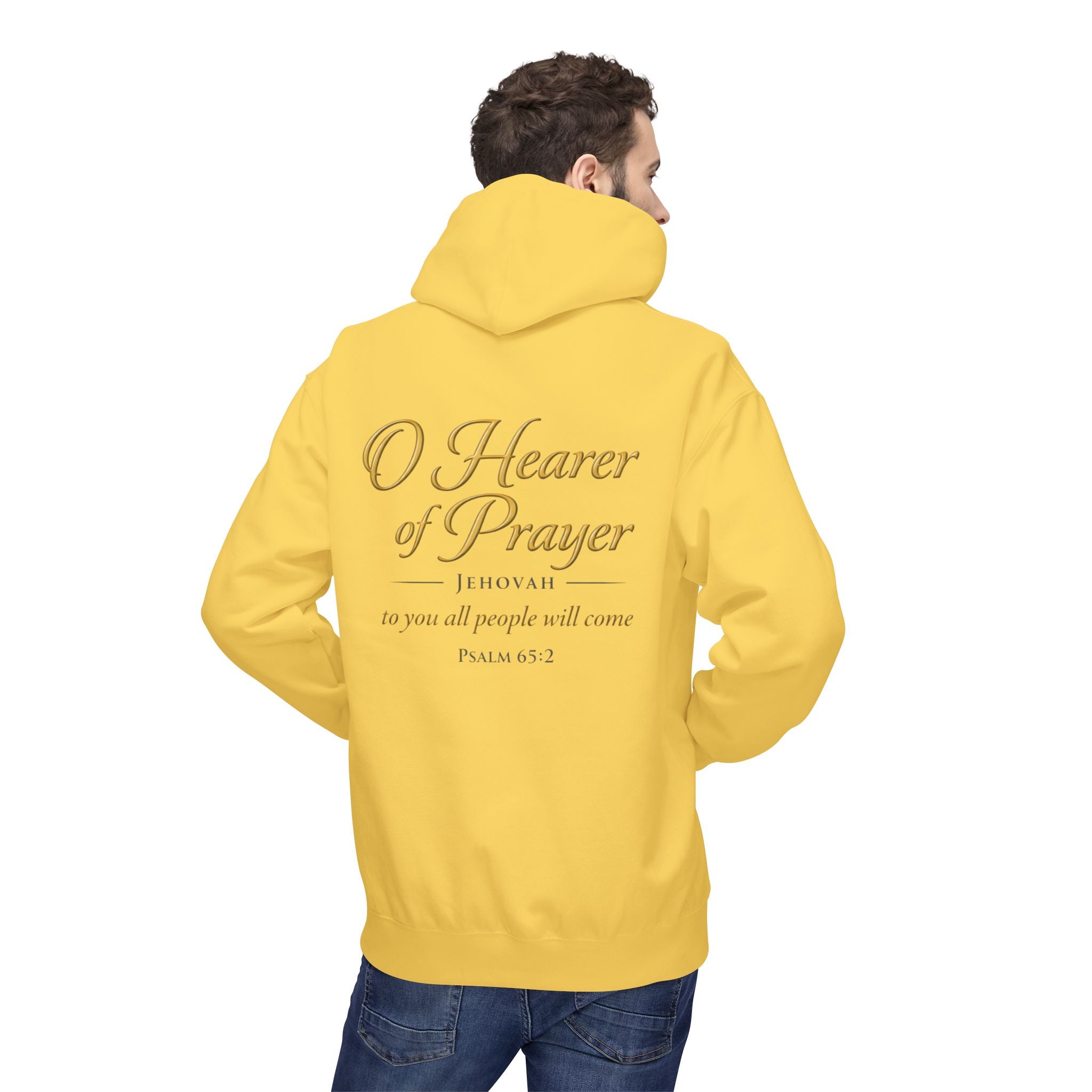 Prayer Hoodie – “O Hearer of Prayer” Psalm 65:2 Christian Pullover | Faith & Freedom Creations