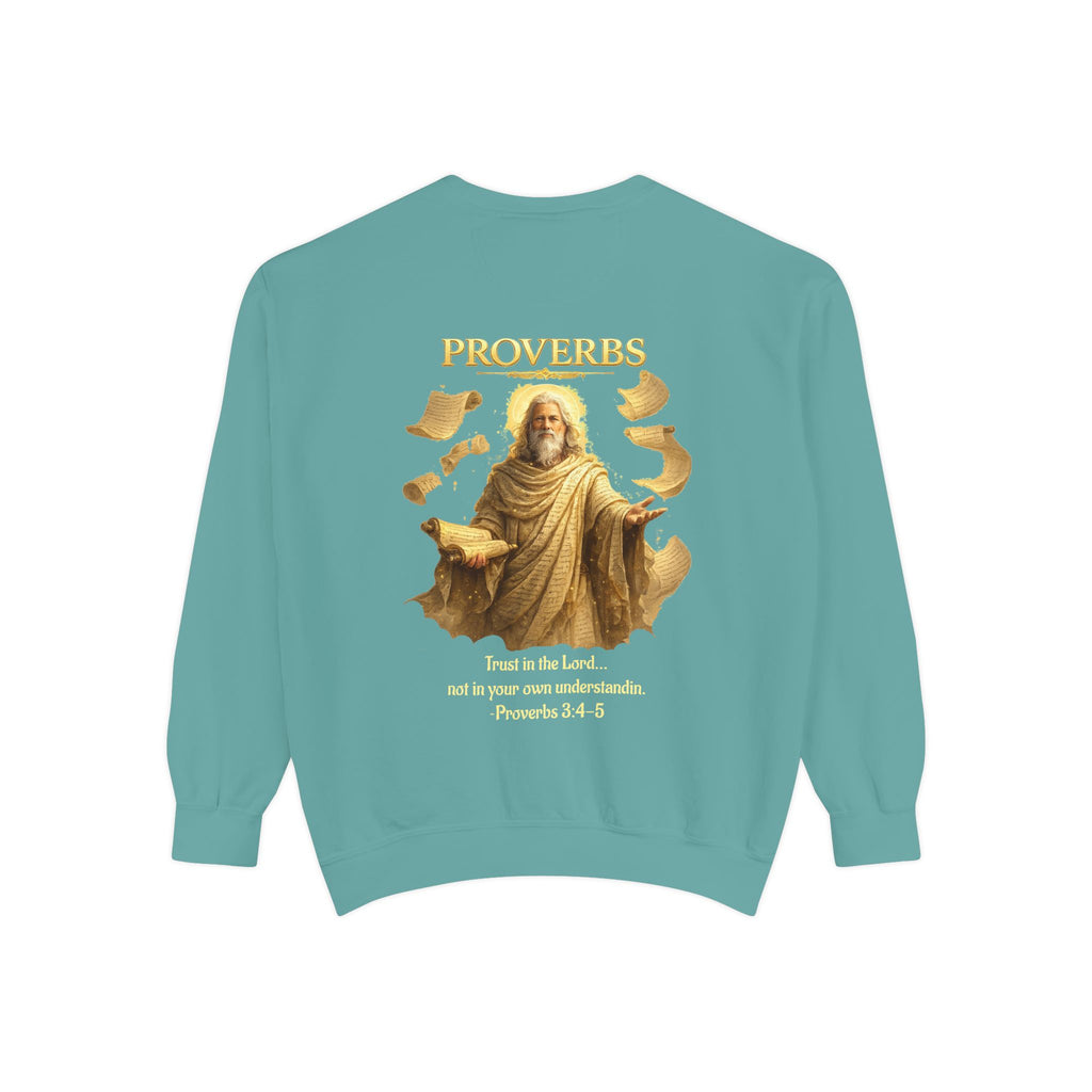 Proverbs Scripture Sweatshirt | Biblical Quote Christian Pullover | Inspirational Faith Crewneck